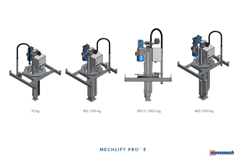 Lyftmanipulator - lyftpelare - momentupptagande pelarlyft - Mechlift Pro Movomech