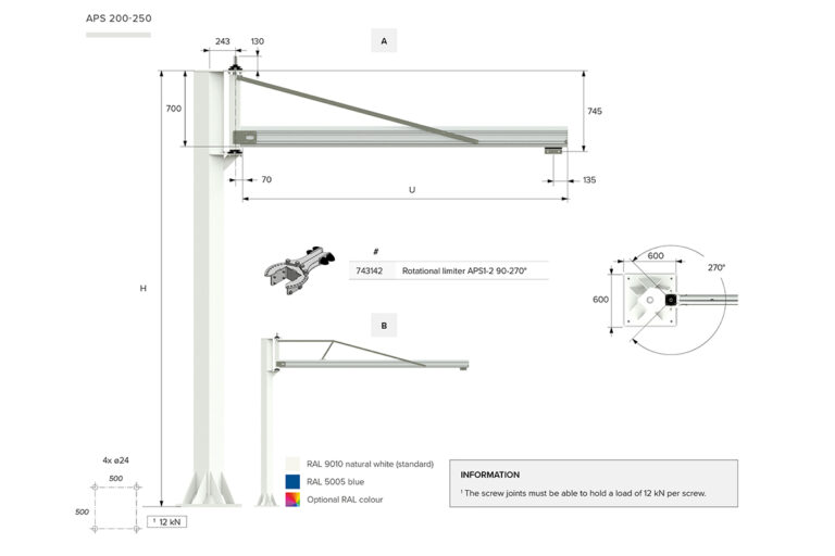 Mechcrane™ pelarsvängkranar - Movomech