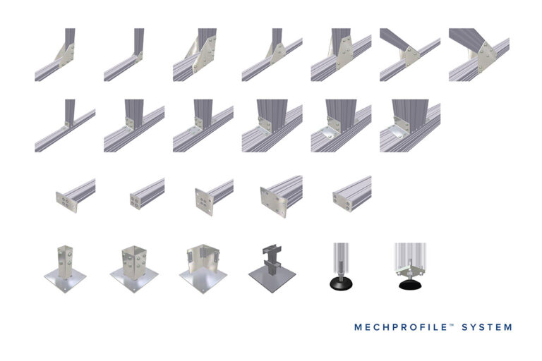 Aluminium profiles Mechprofile and accessories, from Movomech