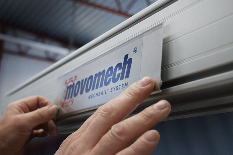 Crane system sign Mechrail™ by Movomech